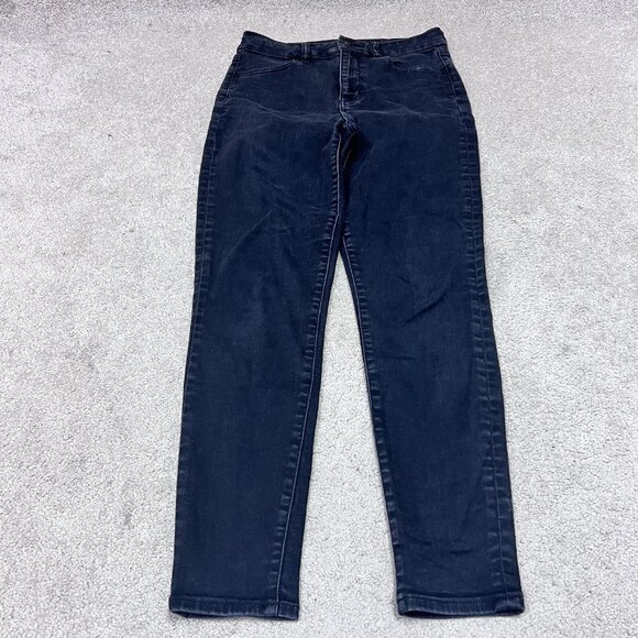 American Eagle Jeans Curvy High Rise Jegging Black Pockets Women’s Size 8 - Picture 1 of 13